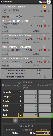 sistema a correzione serie a 5 - 6 gennaio 2013