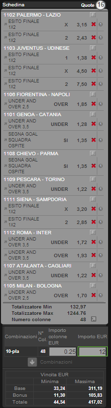 sistema integrale serie a 19 - 20 gennaio 2013